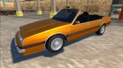 GTA IV Willard Cabrio Taxi для GTA San Andreas миниатюра 1