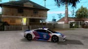 Lamborghini Reventon Police для GTA San Andreas миниатюра 5