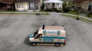 Mercedes Benz Sprinter NYPD police para GTA San Andreas miniatura 2