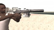 Новый пистолет с глушителем для GTA San Andreas миниатюра 1
