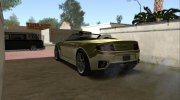 GTA V Dewbauchee Rapid GT Cabrio для GTA San Andreas миниатюра 3