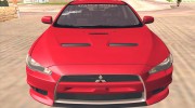 Mitsubishi Lancer Evo X Ganglow for GTA San Andreas miniature 4