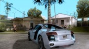 Audi R8 2007 для GTA San Andreas миниатюра 3