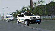 Renault Duster Полиция Украины para GTA San Andreas miniatura 3