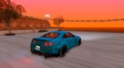 Nissan GT-R 35 Liberty Walk Edition SA Style para GTA San Andreas miniatura 4