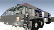 Rosenbauer Simba 8x8 GFLF Полиция ГУВД ОМОН г. Москва para GTA San Andreas miniatura 6