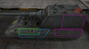 Контурные зоны пробития JagdPz E-100 для World Of Tanks миниатюра 2