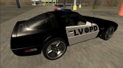 1996 Chevrolet Corvette C4 Police LVPD для GTA San Andreas миниатюра 4