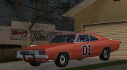 1969 Dodge Charger General Lee for GTA San Andreas miniature 2
