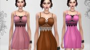 Elegant Nigh - Nightgown para Sims 4 miniatura 3