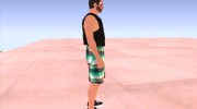 Skin HD GTA V Online в оранжевых очках for GTA San Andreas miniature 4
