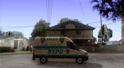 Mercedes Benz Sprinter NYPD police для GTA San Andreas миниатюра 5