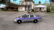 Ford Crown Victoria NSW Police для GTA San Andreas миниатюра 2