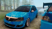 Dacia Logan Blue Star para GTA San Andreas miniatura 7