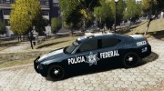 POLICIA FEDERAL MEXICO DODGE CHARGER ELS para GTA 4 miniatura 2