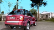 Range Rover Sport 2007 для GTA San Andreas миниатюра 4