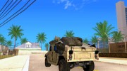 Hummer H1 HMMWV with mounted Cal.50 для GTA San Andreas миниатюра 3