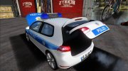 Volkswagen Golf Mk6 GTI Polizei para GTA San Andreas miniatura 6