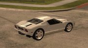 2005 Ford GT (Low Poly) для GTA San Andreas миниатюра 5