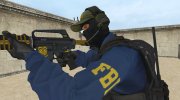 Новый FBI без очков из CSGO para Counter-Strike Source miniatura 1