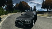 BMW 530I E39 stock chrome wheels para GTA 4 miniatura 1