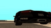 Lamborghini Reventon Police para GTA San Andreas miniatura 6