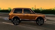 2019 Lada Niva Urban Gold Rich Style Ganja City для GTA San Andreas миниатюра 4