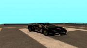 Lamborghini Reventon Police para GTA San Andreas miniatura 1