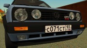 VW Golf 2 GTI для GTA San Andreas миниатюра 5