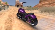GTA V Western Motorcycle Zombie Chopper Stock para GTA San Andreas miniatura 2