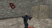 HK MP5 EOD- MP5 Blue Reskin for Counter Strike 1.6 miniature 4