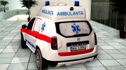 2018 Dacia Duster Ambulance para GTA San Andreas miniatura 2