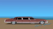 Cadillac Fleetwood Brougham 1985 Limousine for GTA Vice City miniature 4