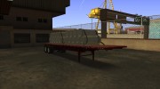 FlatBed Trailer From American Truck Simulator для GTA San Andreas миниатюра 2