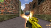 Golden Tactical M4A1 on Pecks Animations para Counter Strike 1.6 miniatura 2