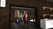 Skin GTA V Online HD в красном галстуке para GTA San Andreas miniatura 3