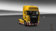 Skin Scania Streamline Rosneft for Euro Truck Simulator 2 miniature 2
