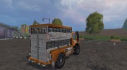 Unimog Spezial Vieh для Farming Simulator 2015 миниатюра 3