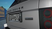 Range Rover Sport для GTA San Andreas миниатюра 3
