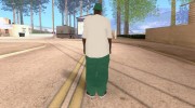 Green Big Thug Gangsta for GTA San Andreas miniature 3