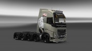 Skin Volvo FH 2012 Skelet для Euro Truck Simulator 2 миниатюра 3