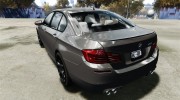 BMW M5 F10 2012 для GTA 4 миниатюра 3