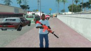 M4 black and red para GTA San Andreas miniatura 4