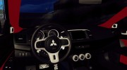 Mitsubishi Lancer Evolution X - Miku Hatsune Itasha para GTA San Andreas miniatura 7