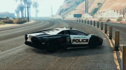 Lamborghini Reventon Police for GTA 5 miniature 3