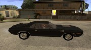 Plymouth Barracuda для GTA San Andreas миниатюра 5
