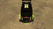 Mitsubishi Lancer Evolution IX Monster Energy DC para GTA San Andreas miniatura 4