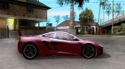 McLaren MP4-12C 2012 para GTA San Andreas miniatura 5