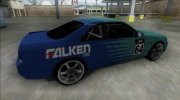 Nissan Skyline R33 Drift Falken para GTA San Andreas miniatura 4