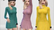 Welcome Autumn Dress para Sims 4 miniatura 2